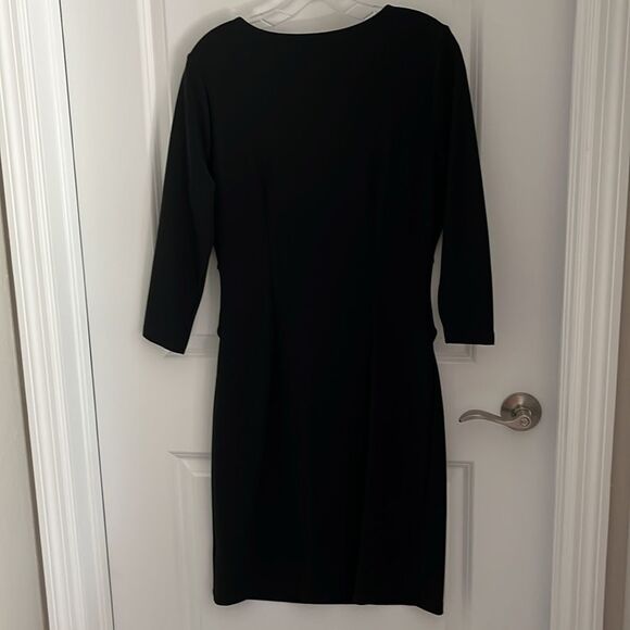 Boston Proper Twist Front Stretch Fabric Body Flattering SZ 12 - Picture 6 of 9